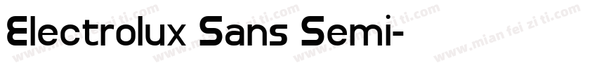 Electrolux Sans Semi字体转换